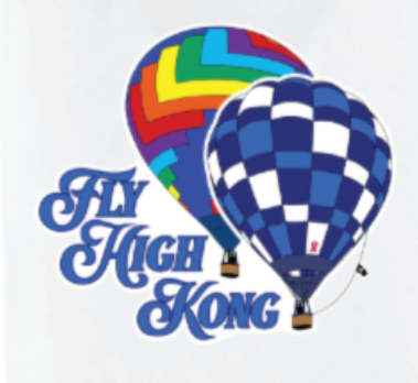 Fly High Kong Sticker, Die Cut