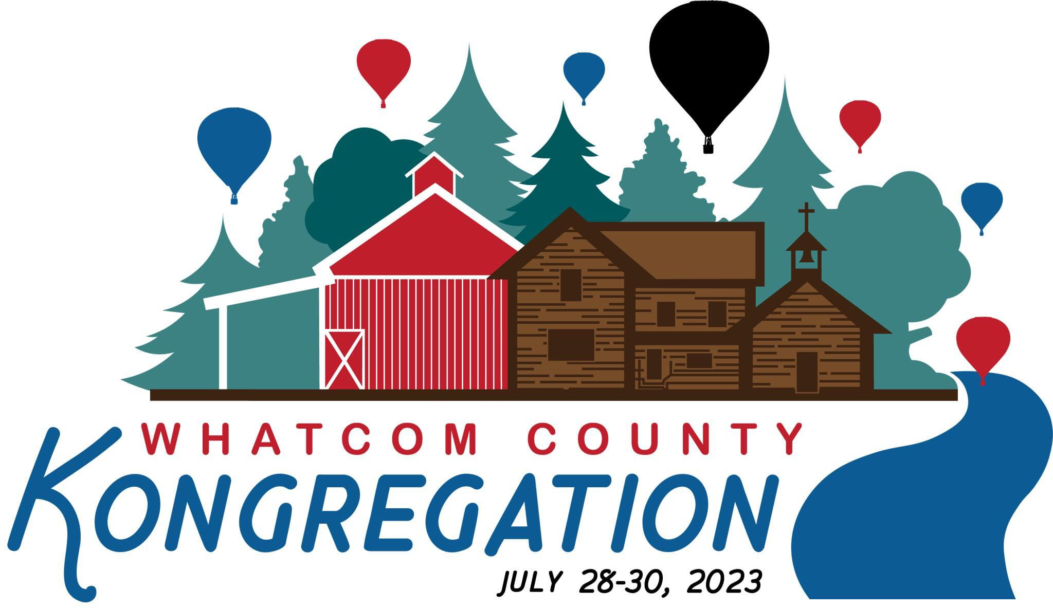 Kongregation 2023 3” die cut sticker