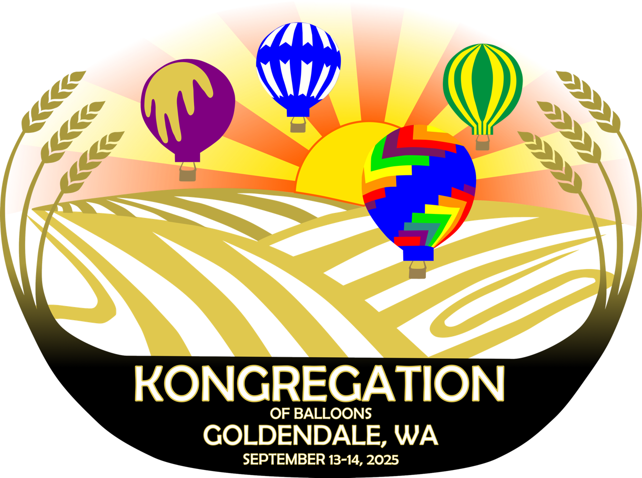 Kongregation 2025 3” die cut sticker