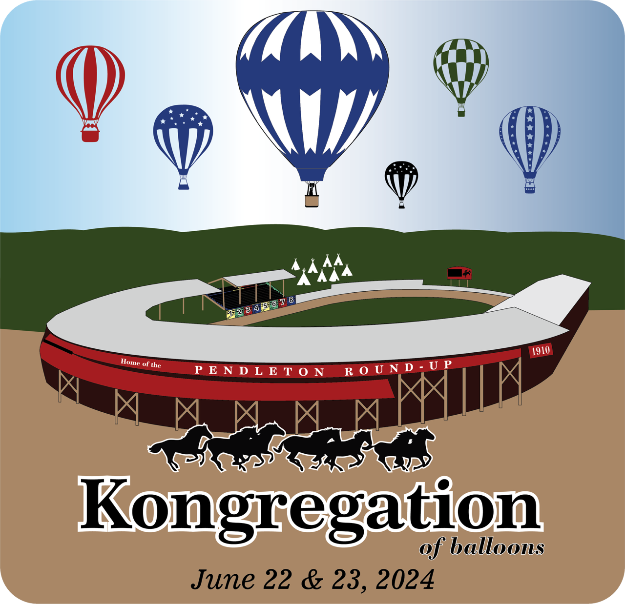 Kongregation 2024 3” die cut sticker