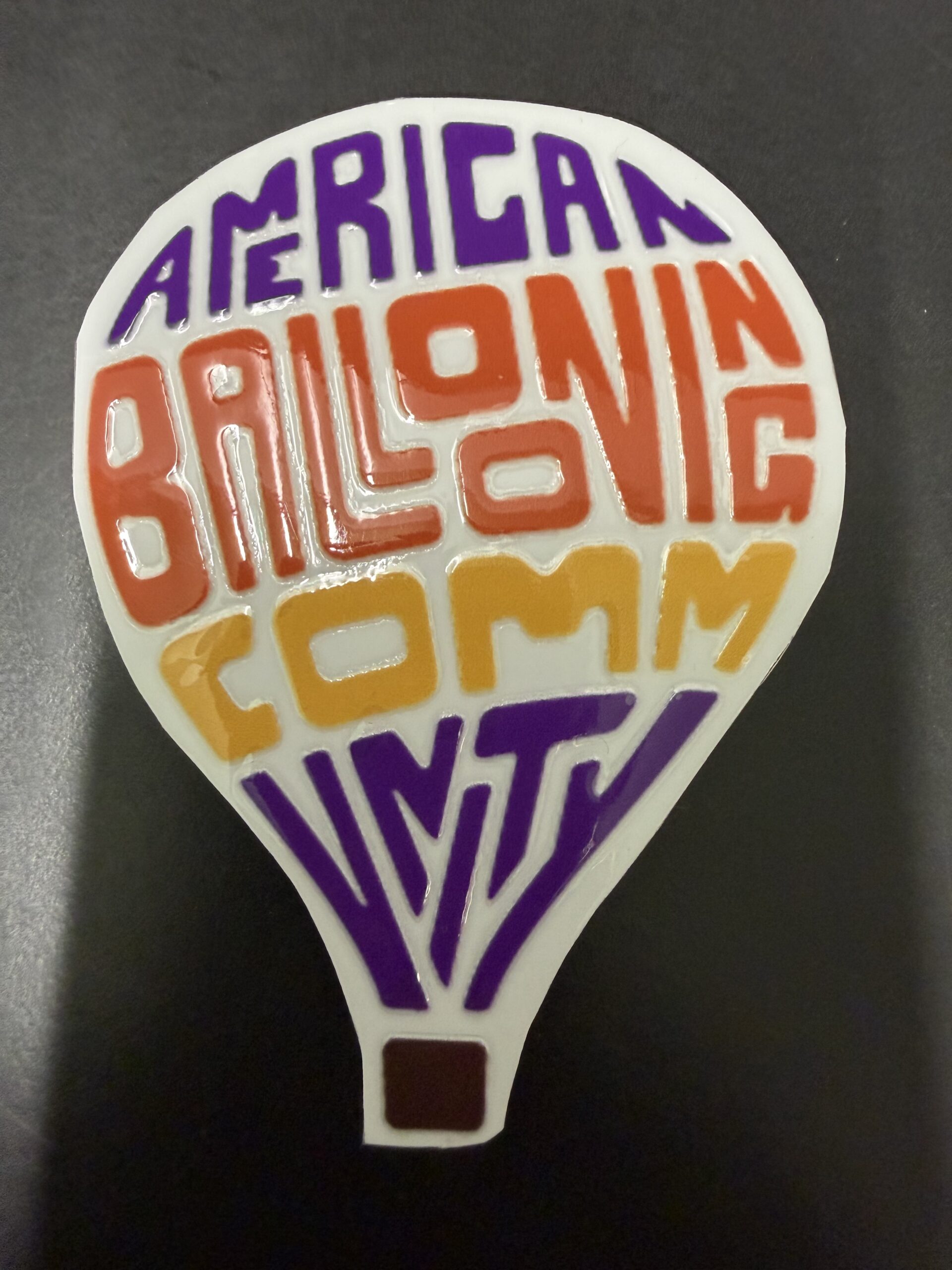 ABC Balloon Sticker - UV Resistant